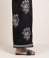 Women's Pret Cambric Embroidered Black Culottes